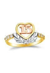 beautiful three color cubic zirconia 15 years birthstone baby ring